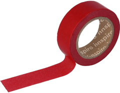 17431 Cinta masking tape Washi rojo 15mm x10m Innspiro - Ítem