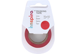 17431 Cinta masking tape Washi rojo 15mm x10m Innspiro - Ítem1