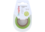 17438 Cinta masking tape Washi flores verdes 15mm x10m Innspiro - Ítem1