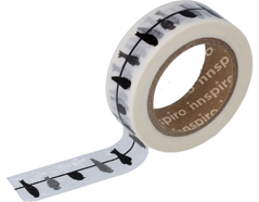 17440 Cinta masking tape Washi pajaros negros 15mm x10m Innspiro - Ítem
