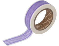17452 Ruban masking tape Washi bordure lilas 15mm x10m Innspiro - Article
