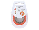 17459 Cinta masking tape Washi media naranja 15mm x10m Innspiro - Ítem1