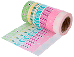 17502 Set 6 rubans masking tape Washi foil Serie Tutti frutti Innspiro - Article1