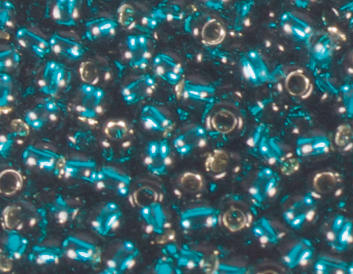 Z180027BD 180027BD Perles japonaises rocaille argente bleu turquoise Toho