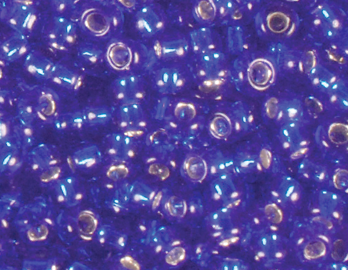 Z180028 180028 Perles japonaises rocaille argente bleu marine Toho