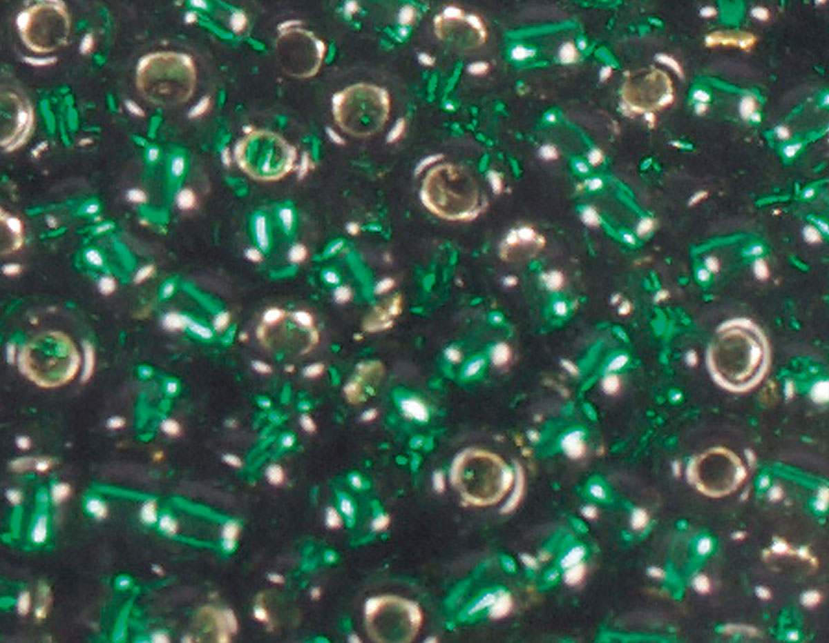 Z180036 180036 Perles japonaises rocaille argente vert Toho