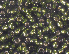 Z180037 180037 Perles japonaises rocaille argente vert olive Toho - Article