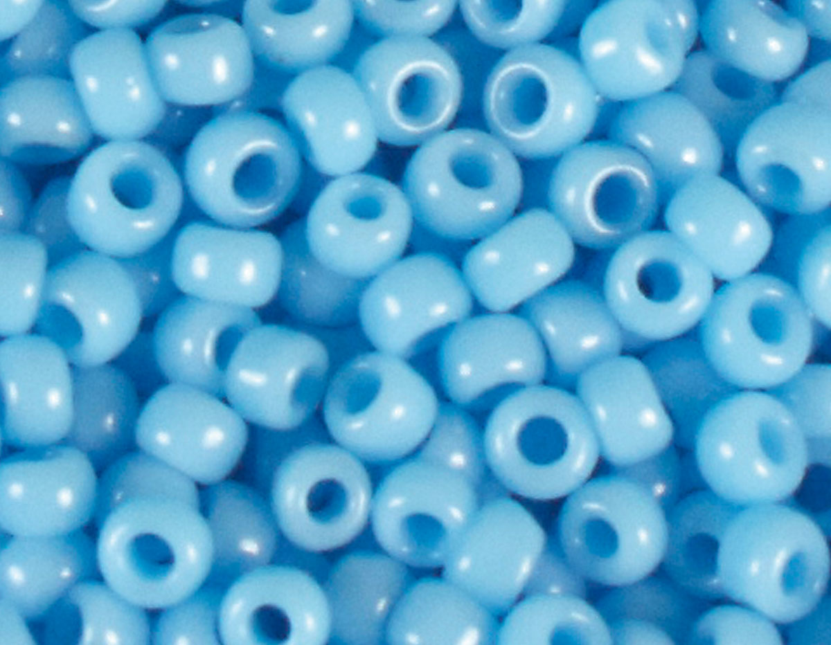 Z180043 180043 Perles japonaises rocaille opaque bleu Toho