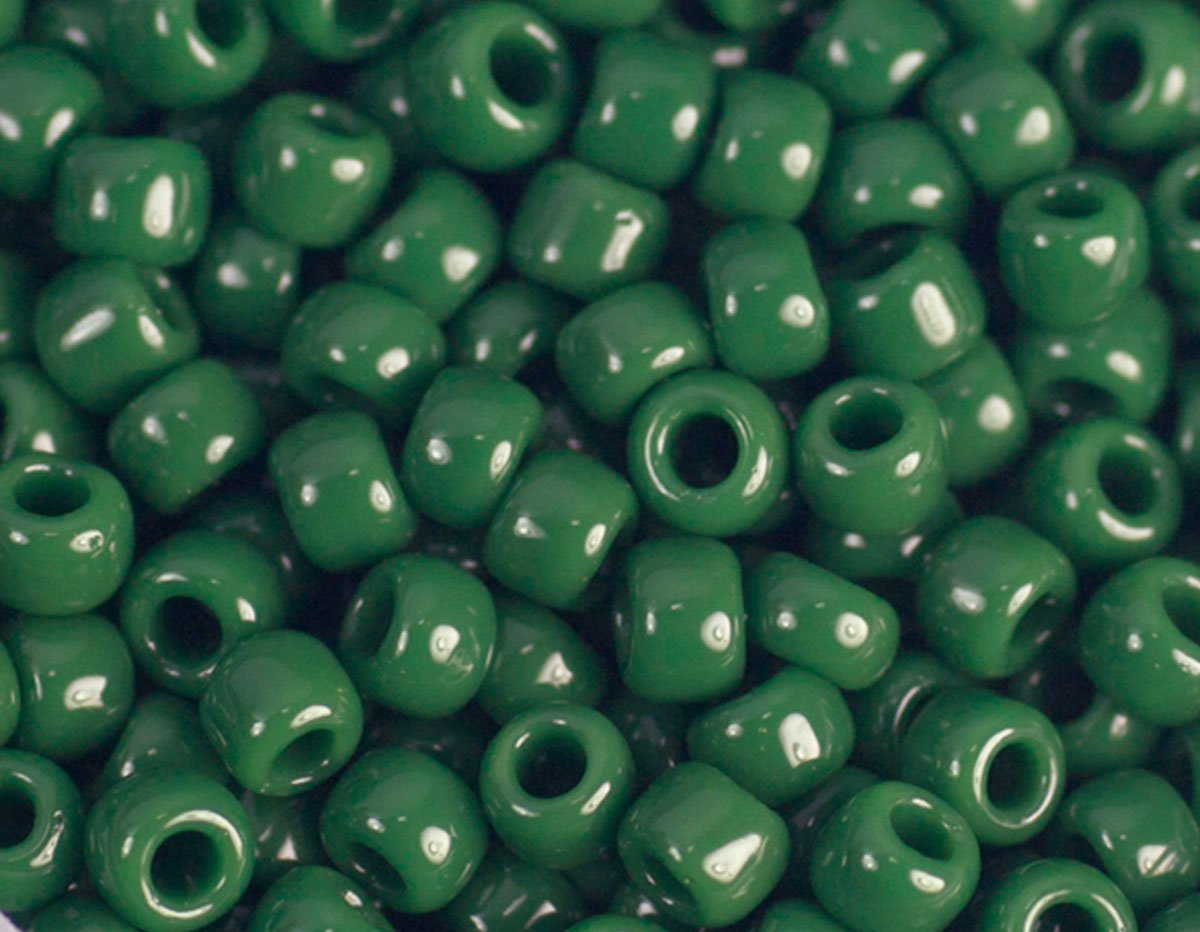 Z180047H 180047H Perles japonaises rocaille opaque vert fonce Toho