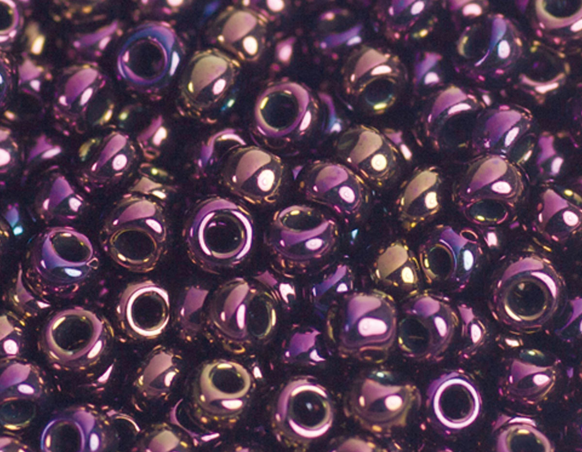 Z180085 180085 Perles japonaises rocaille metallique lila Toho
