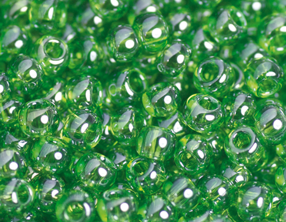 Z180108 180108 Perles japonaises rocaille brillant vert Toho