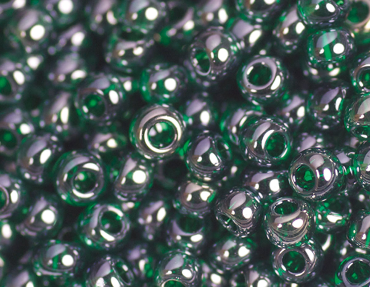 Z180118 180118 Perles japonaises rocaille brillant vert Toho