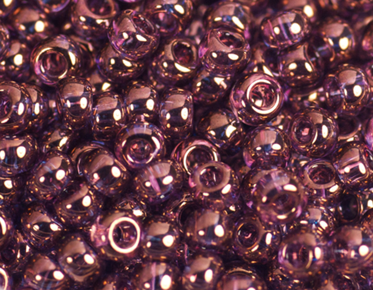 Z180201 180201 Perles japonaises rocaille special dore lila Toho