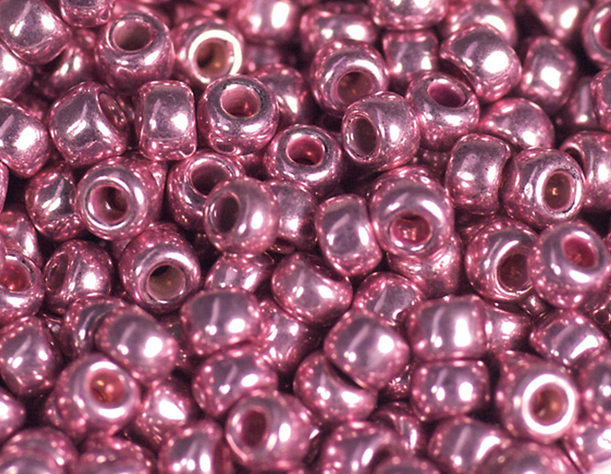 Z180553 180553 Perles japonaises rocaille galvanise rose Toho