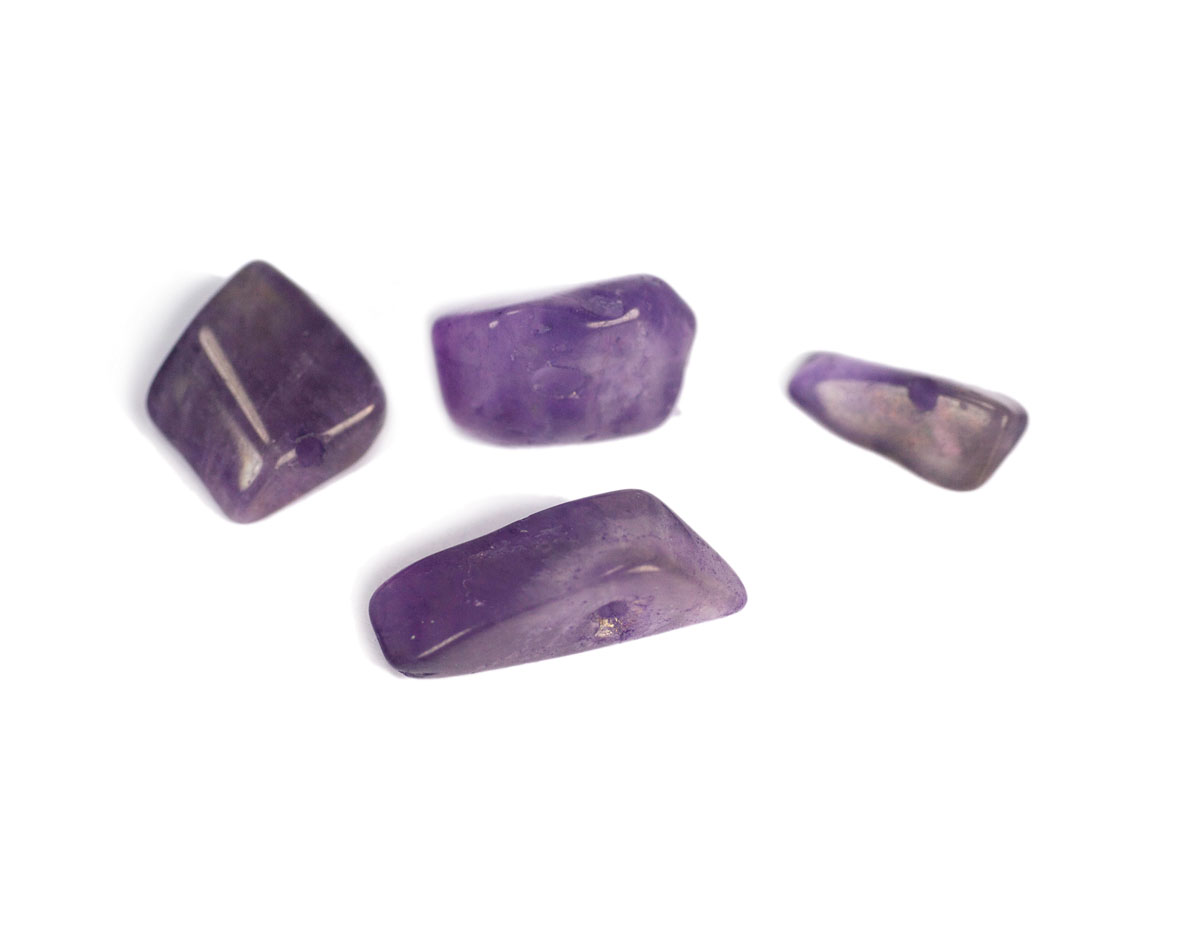 19101 Cuenta semipreciosa piedra de forma irregular amatista Innspiro