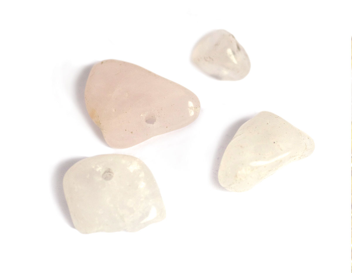 19107 Cuenta semipreciosa piedra de forma irregular piedra blanca Innspiro