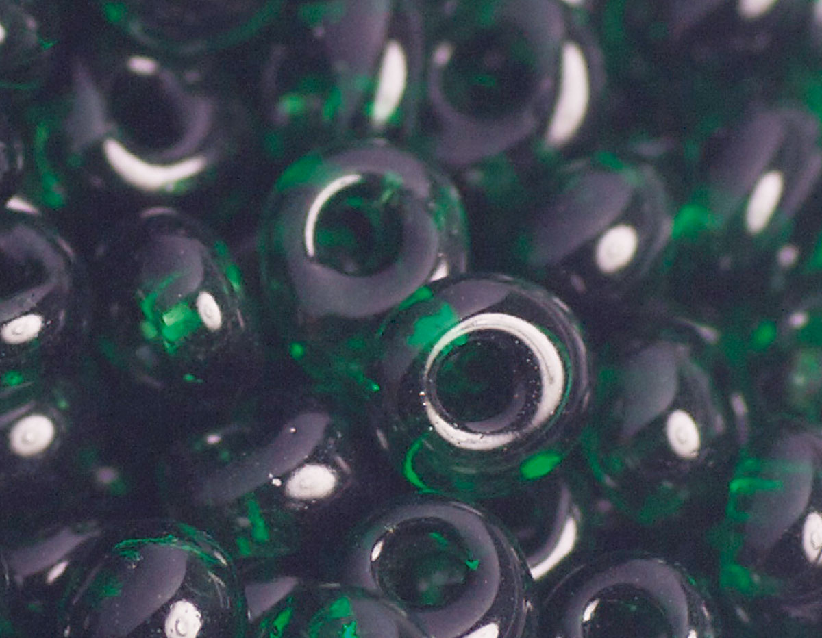 Z198939 198939 Perles japonaises magatama transparent vert Toho