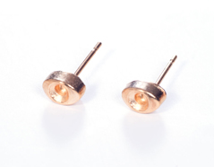 200002 A200002 Boucle d oreilles metallique pour incruster ovale dore Innspiro - Article