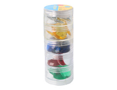 2002511 Set de Gemas decorativas acrilicas circulo colores basicos 25mm 40u Aprox Innspiro - Ítem