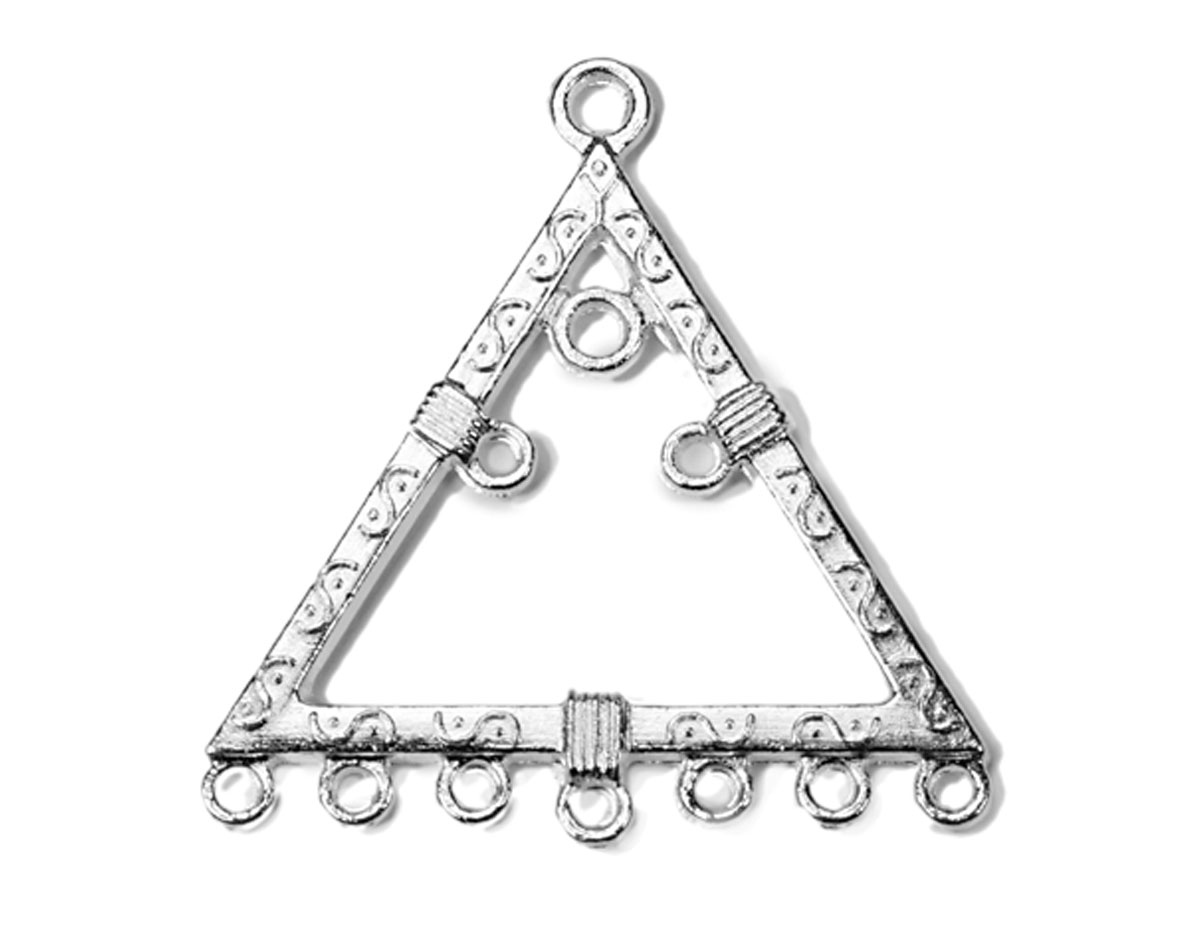 202157 Figura montaje metalica triangulo plateada Innspiro