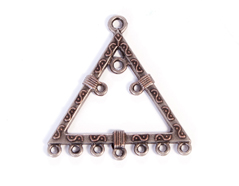 204157 Figura montaje metalica triangulo plateada envejecida Innspiro - Ítem