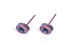 206002 A206002 Boucle d oreilles metallique pour incruster ovale cuivre vieilli Innspiro - Article