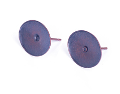 206010 A206010 Boucle d oreilles metallique pour incruster base carre cuivre vieilli Innspiro - Article
