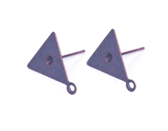 206012 A206012 Boucle d oreilles metallique pour incruster base triangle cuivre vieilli Innspiro - Article