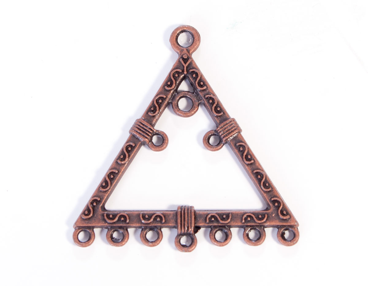 206157 Figure montage metallique triangle cuivre vieilli Innspiro