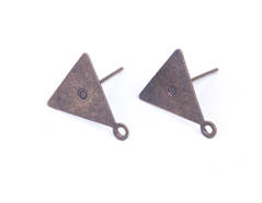 208012 A208012 Pendiente metalico para incrustar base triangulo dorado envejecido Innspiro - Ítem