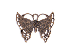 208153 Figure montage metallique papillon dore vieilli pour incruster Innspiro - Article