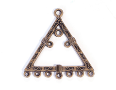 208157 Figura montaje metalica triangulo dorada envejecida Innspiro - Ítem