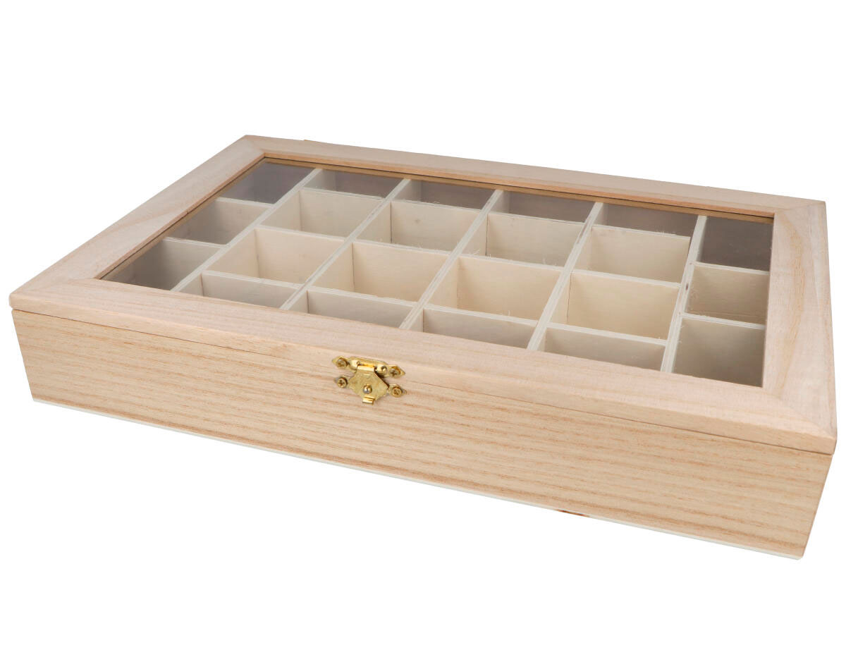 209 Caja vitrina expositor madera de balsa Innspiro