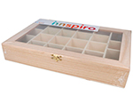 209 Caja vitrina expositor madera de balsa Innspiro - Ítem1