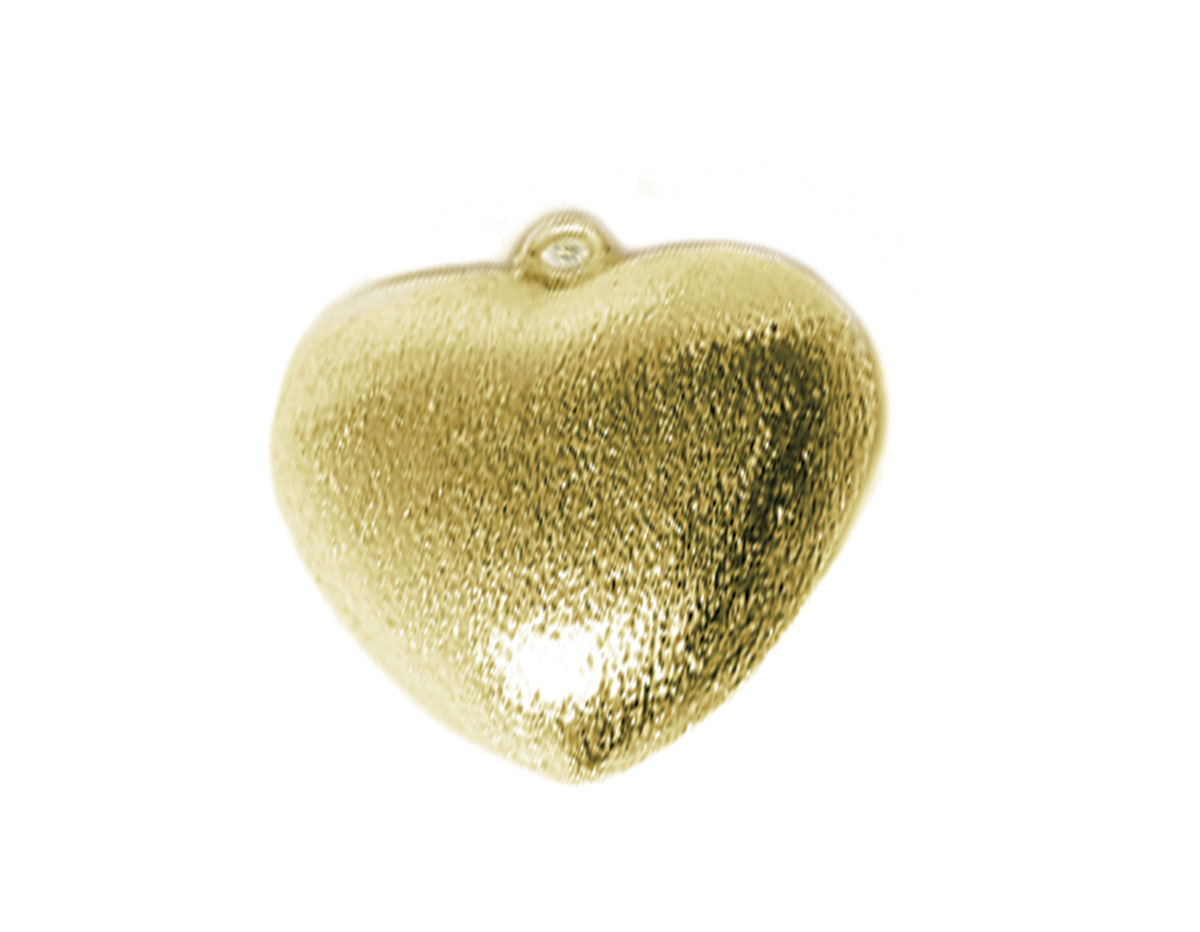 A210007 210007 Colgante metalico cobre pulido corazon dorado Innspiro