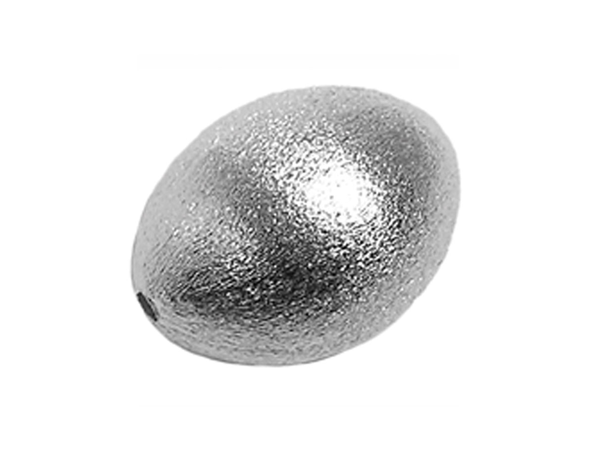 A210405 210405 Perle metallique cuivre poli ovale argente vieilli Innspiro