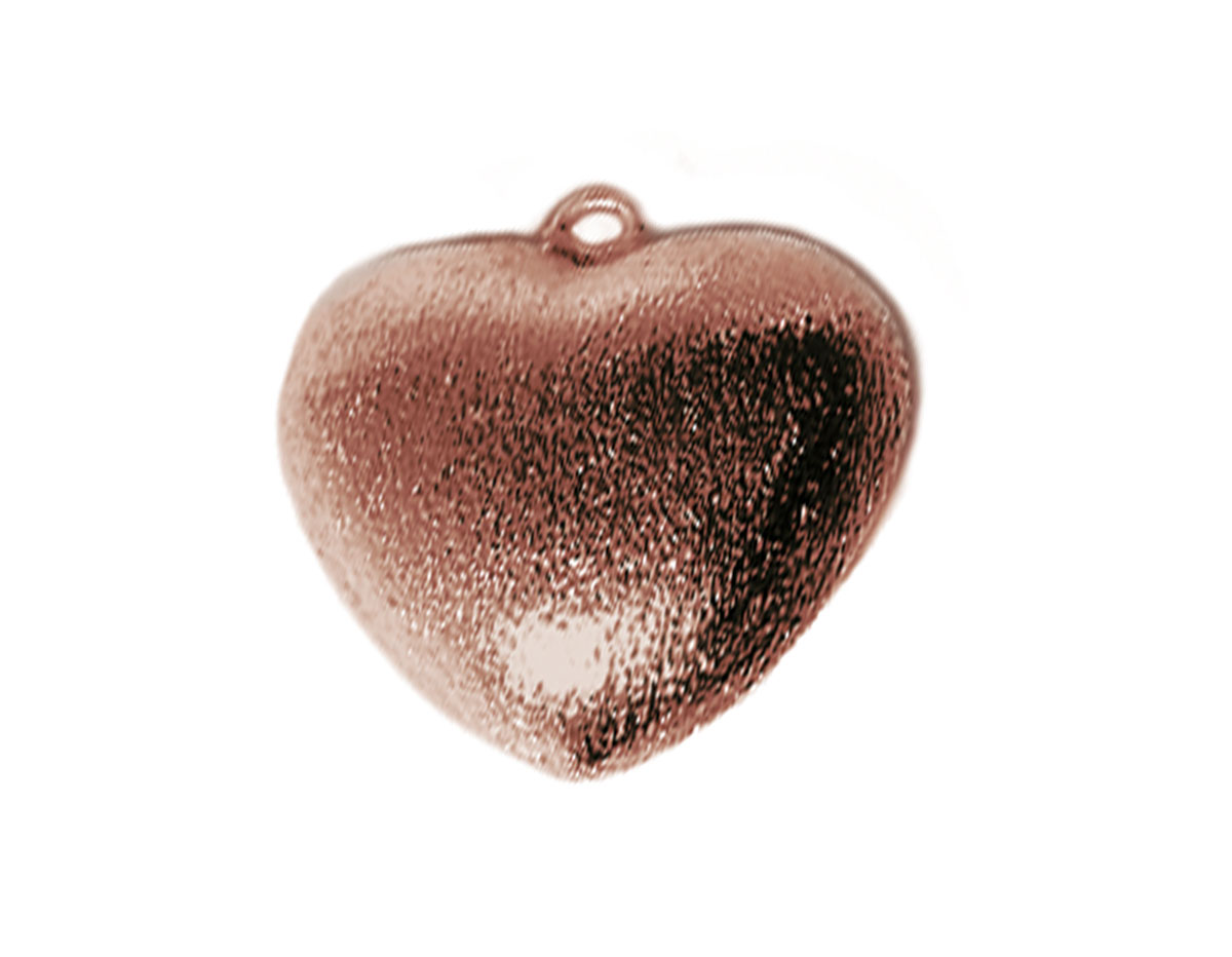 A210607 210607 Pendentif metallique cuivre poli coeur cuivre vieilli Innspiro