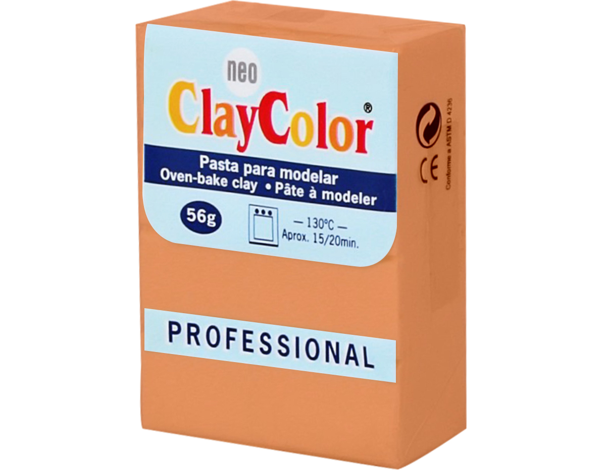 2107 Pasta polimerica Basicos naranja oscuro ClayColor