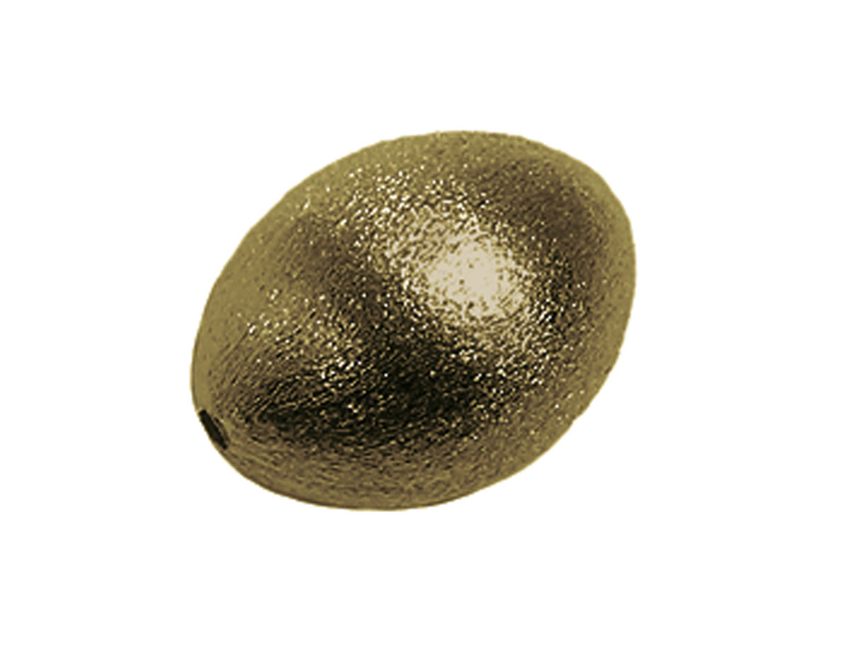 A210805 210805 Perle metallique cuivre poli ovale dore vieilli Innspiro