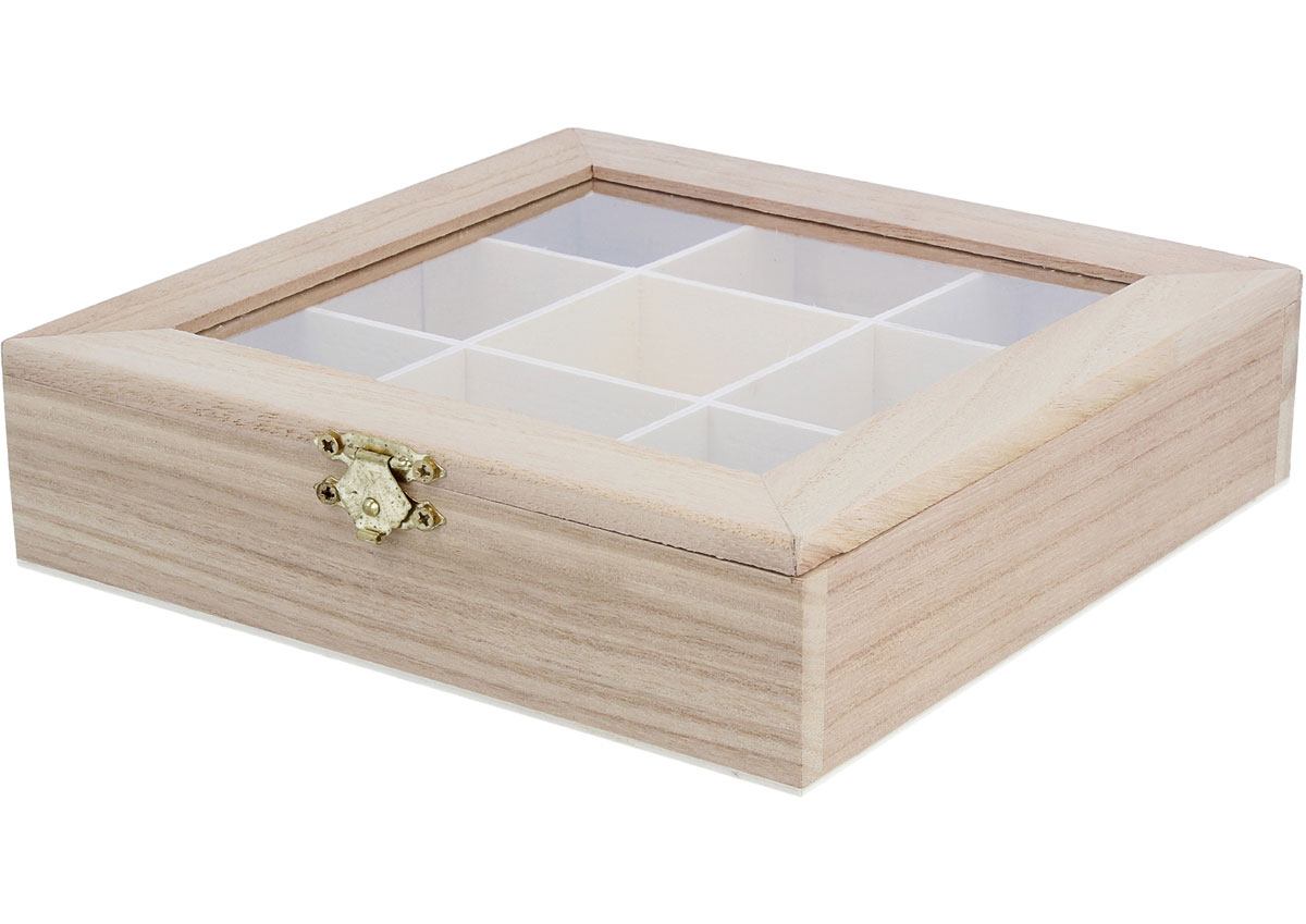 210 Caja vitrina expositor madera de balsa Innspiro