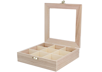 210 Caja vitrina expositor madera de balsa Innspiro - Ítem1