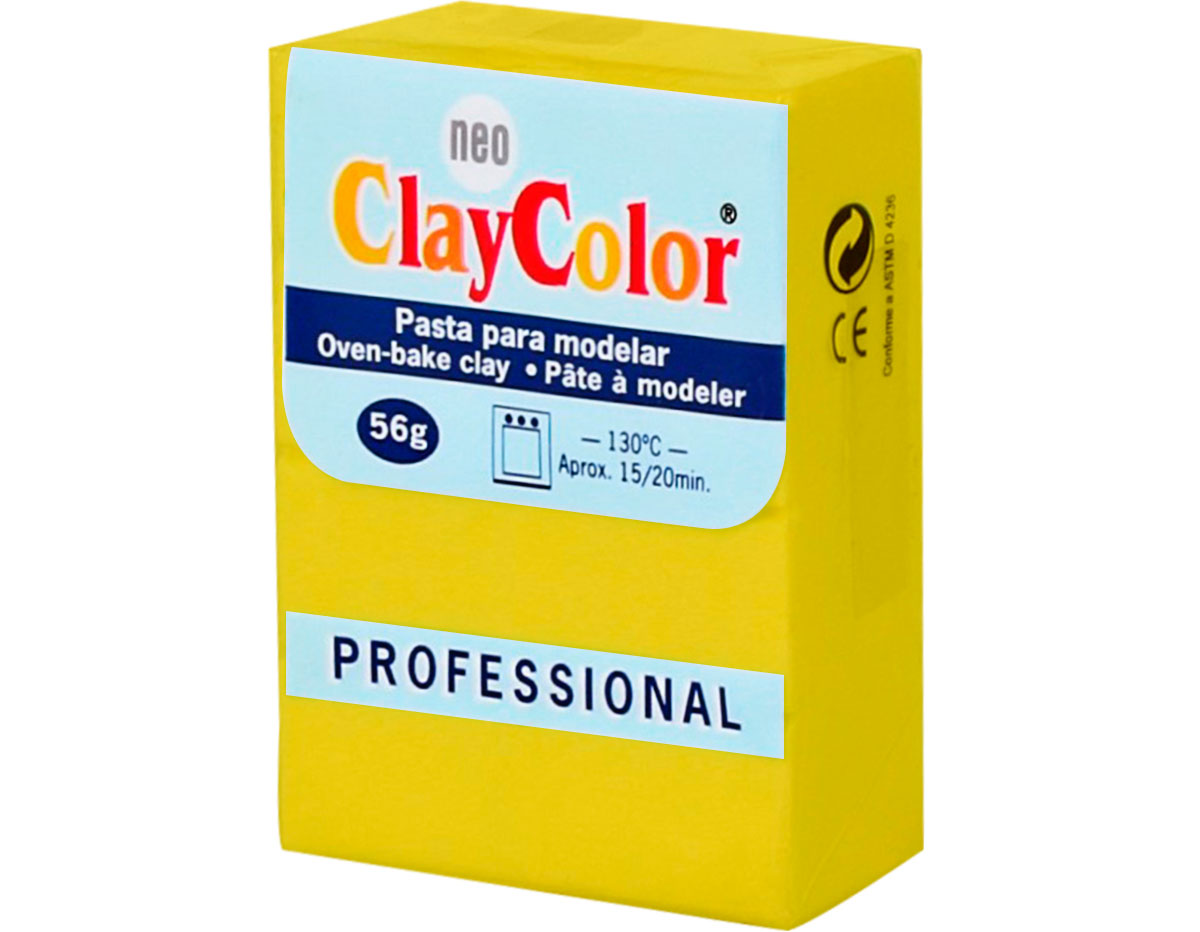 2117 Pate polymere Basic jaune soleil ClayColor