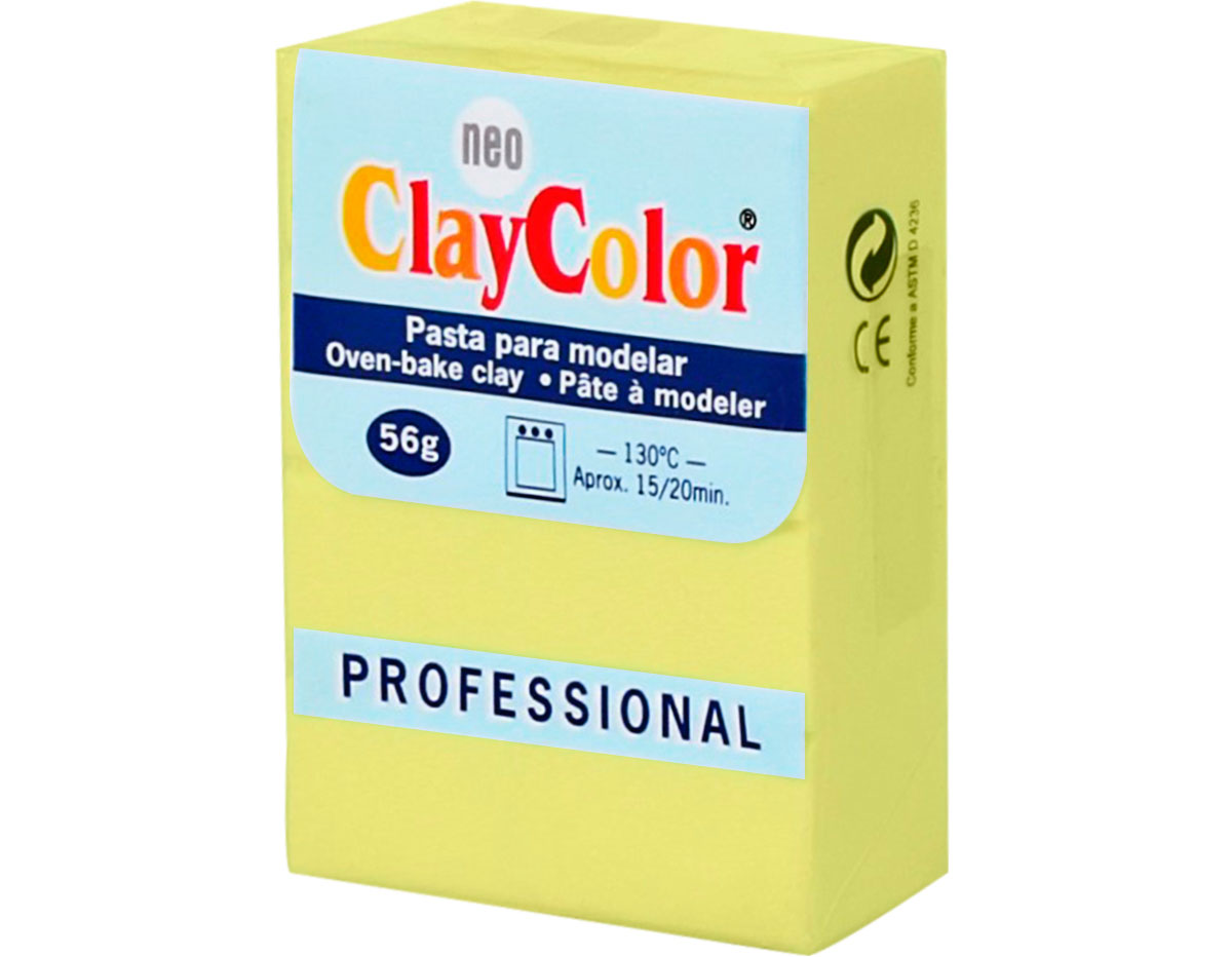 2118 Pate polymere Basic jaune citron ClayColor