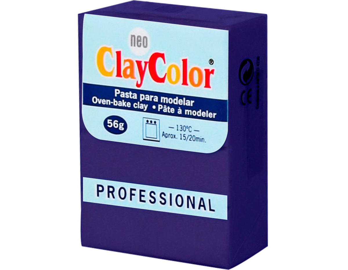 2121 Pasta polimerica Basicos purpura ClayColor