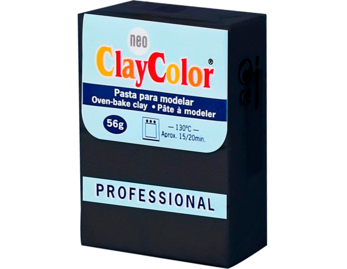 2122 Pasta polimerica Basicos negro ClayColor