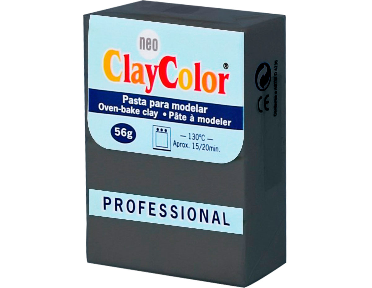 2126 Pasta polimerica Basicos gris oscuro ClayColor