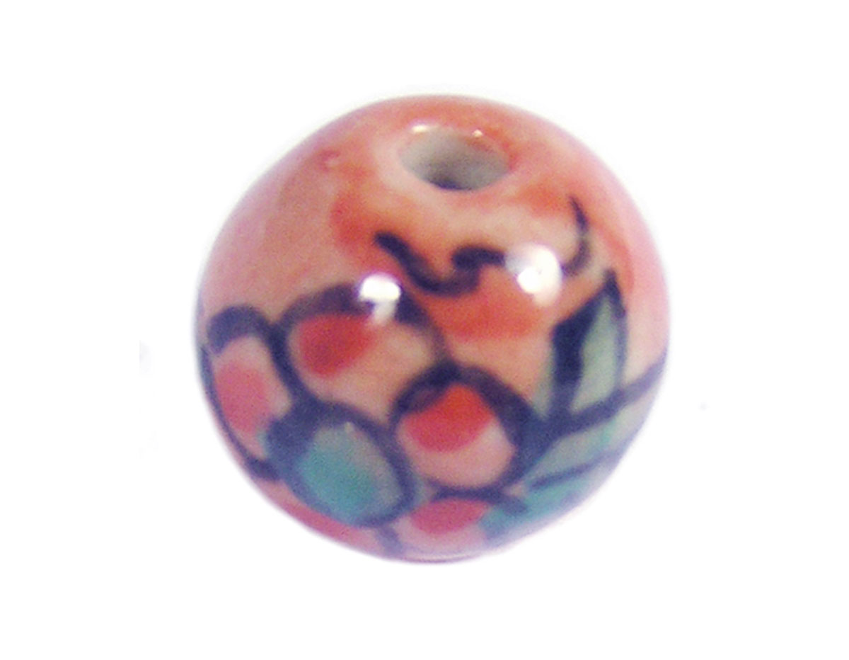 213508 Z213508 Perle ceramique boule emaillage orange Innspiro