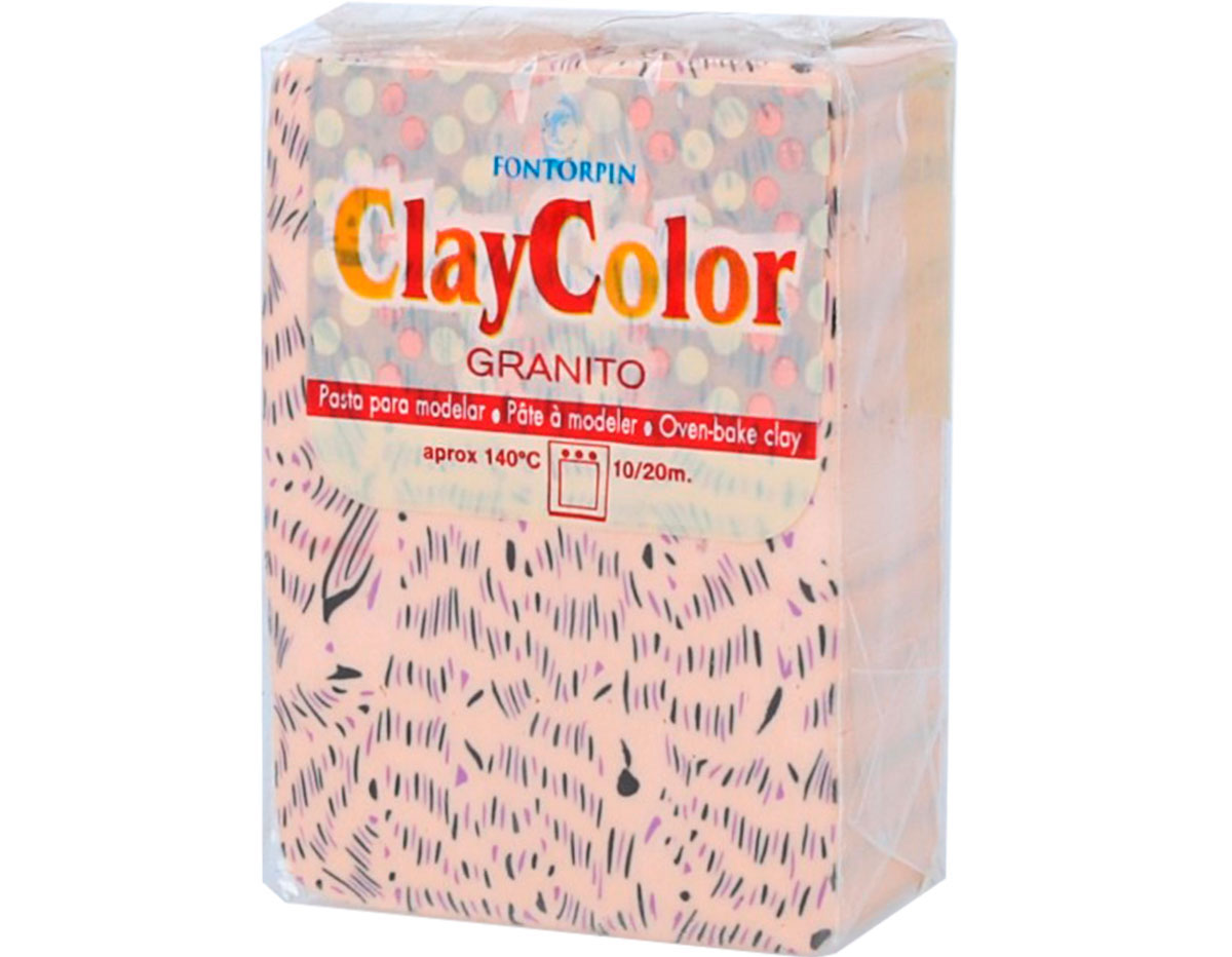 2140 Pasta polimerica Granito rosa pastel ClayColor