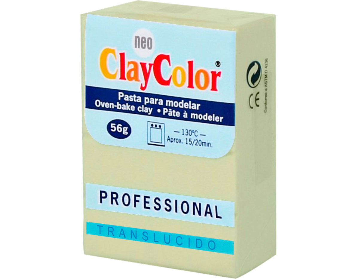 2150 Pasta polimerica Translucido amarillo claro ClayColor