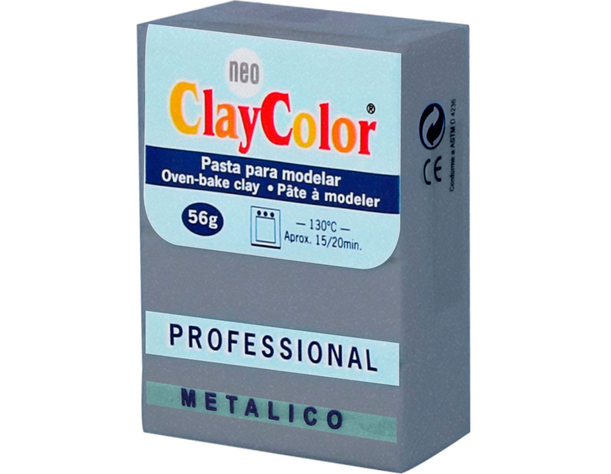 2165 Pasta polimerica Metalicos plata vieja ClayColor